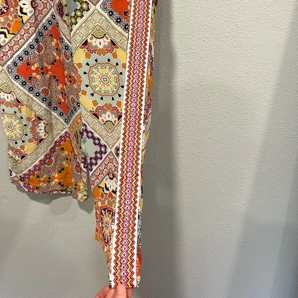 Johnny Was Jade Lucero silk wide leg crop pants - Picture 5 of 7